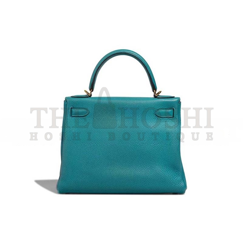 H**me5 KELLY 28 TOGO BLEU PAON  (28*21*10cm) Master Quality